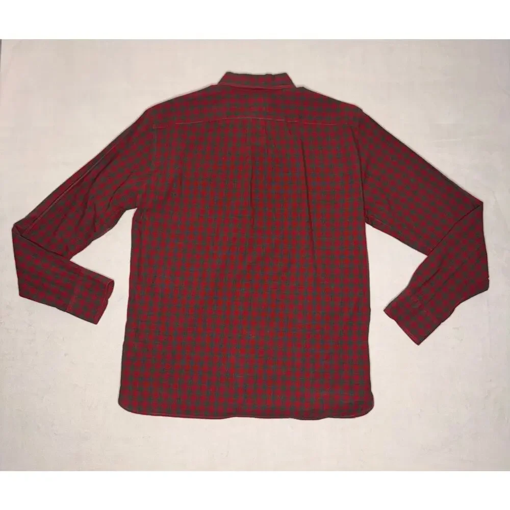 Slim J Crew Button Up Plaid L Men Shirt